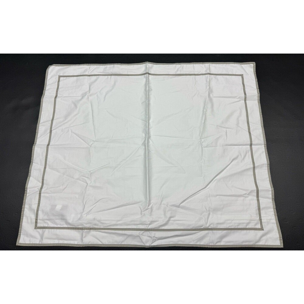 Lauren Ralph Lauren Spencer Sateen Border Sham, Standard , Stone Gray (1)